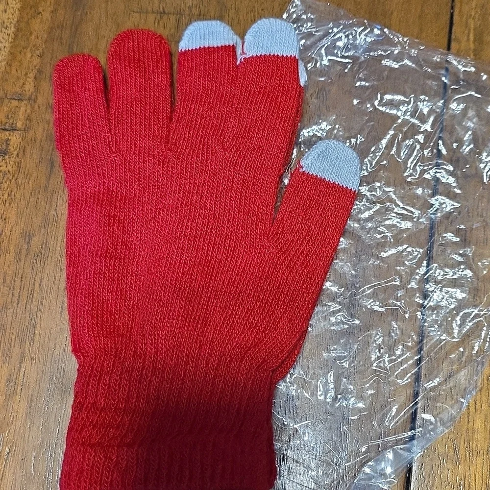 Red Touchscreen Gloves